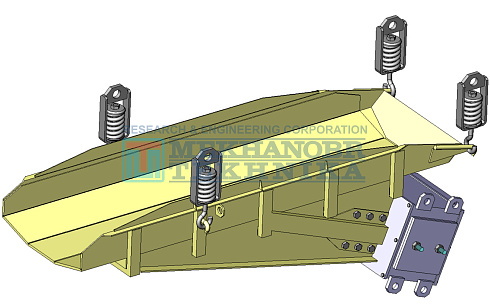 Vibrating feeder with electric-magnetic drive PE 7×23,5F рис.0